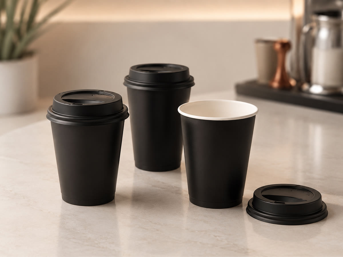 Matte Black Coffee Cups